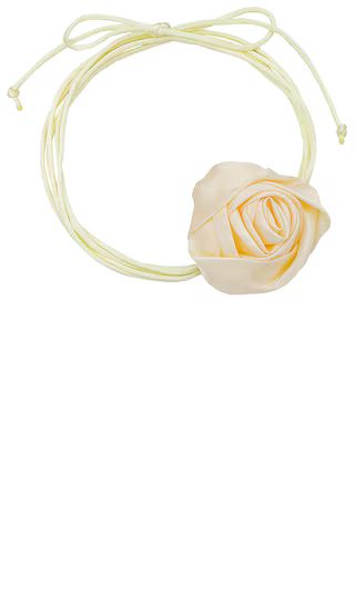 Rosette Tie Necklace in Cream | Revolve Clothing (Global)