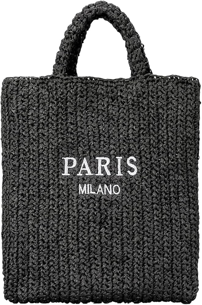 Straw Beach Bag for Women Summer Woven Tote Bag Packable Straw Purses and Handbags for Vacation H... | Amazon (US)