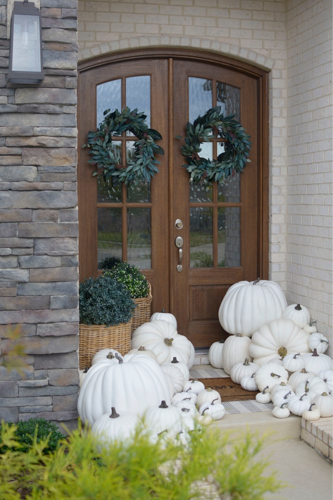 Fall Front Porch with White Pumpkins

Fall 2026 porch
Fall decor
Designer wreaths
Front door wreath
Fall wreath

#LTKHome #LTKSeasonal