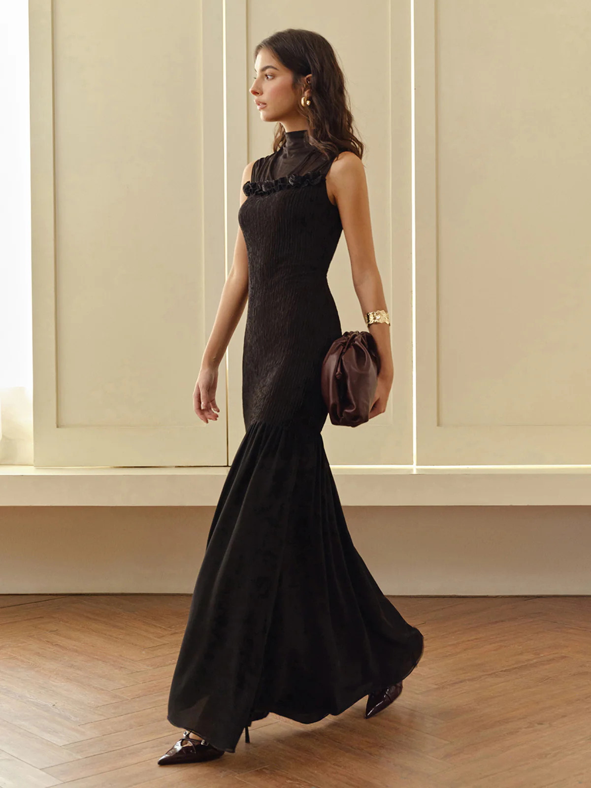 Rosette Panel Tank Dress | Commense