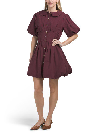 Puff Sleeve Mini Dress | Casual Dresses  | Marshalls | Marshalls