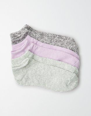 AEO Marled Ankle Socks 3-Pack | American Eagle Outfitters (US & CA)