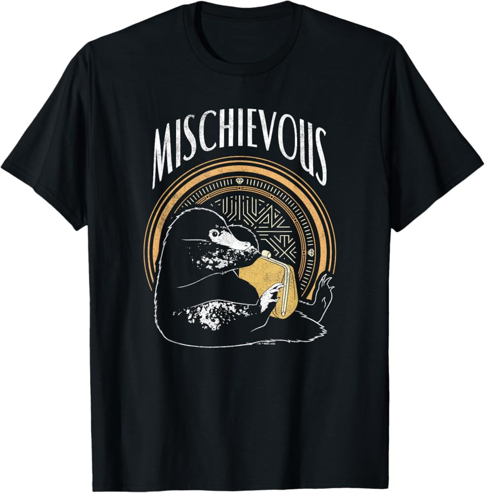 Fantastic Beasts Mischievous Niffler Poster T-Shirt | Amazon (US)