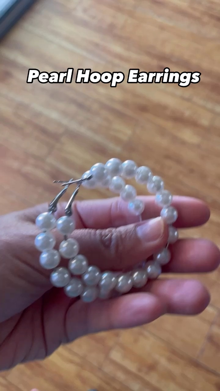 Pearl hoop earrings 

#LTKOver40 #LTKMidsize #LTKFindsUnder100