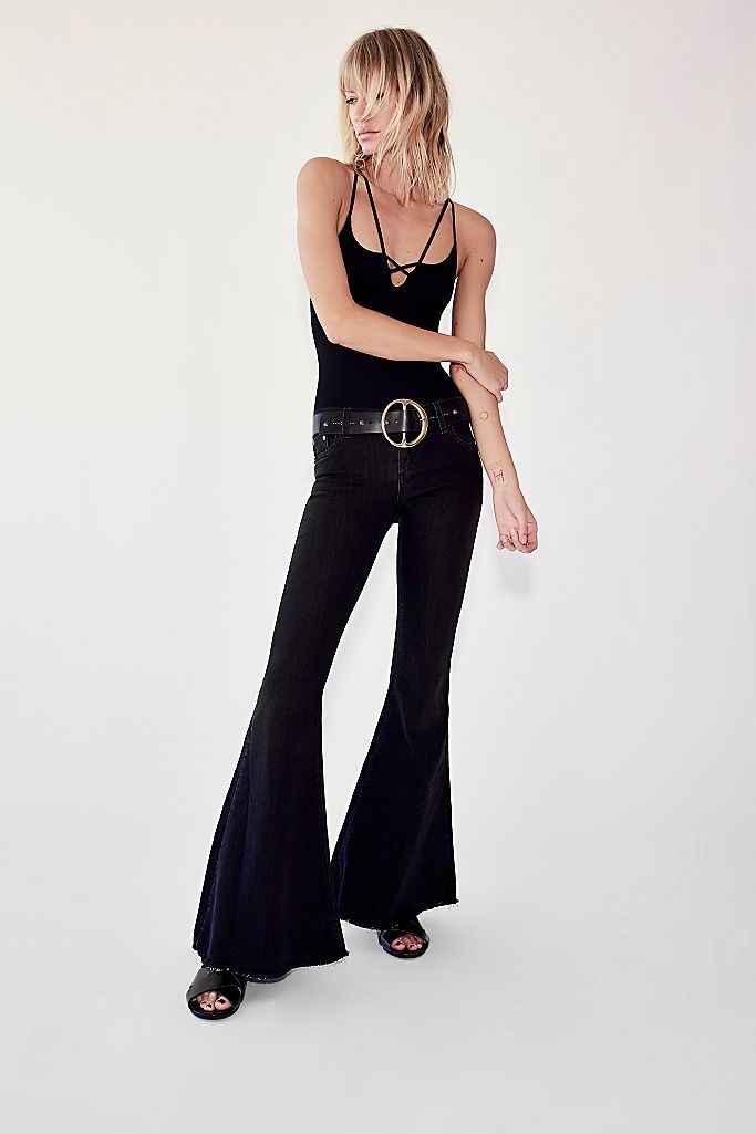 Denim Super Flare Jeans | Free People (Global - UK&FR Excluded)