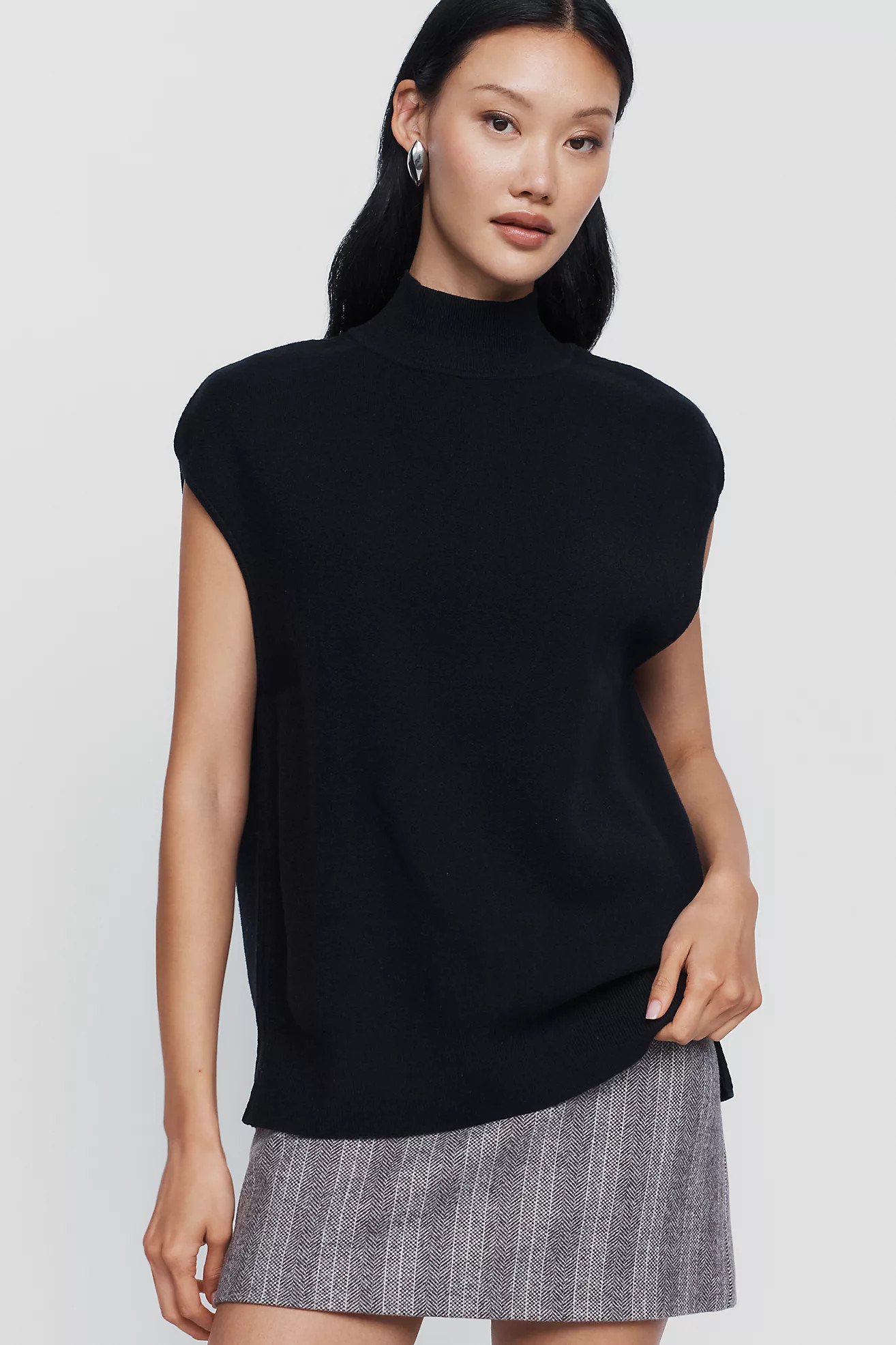 Maeve Turtleneck Cap Sleeve Sweater | Anthropologie (US)