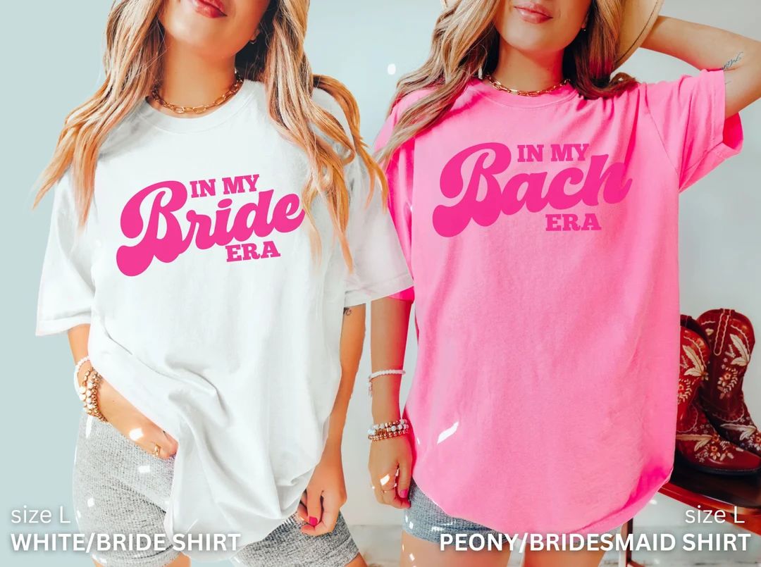 Funny Bachelorette Shirts, Eras Bachelorette Shirts, Bachelorette Party Shirts Funny, In My Bride... | Etsy (US)