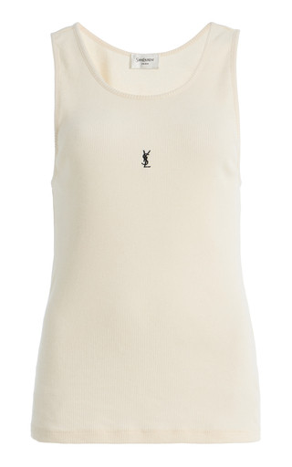 Logo-Embroidered Cotton Tank Top | Moda Operandi (Global)