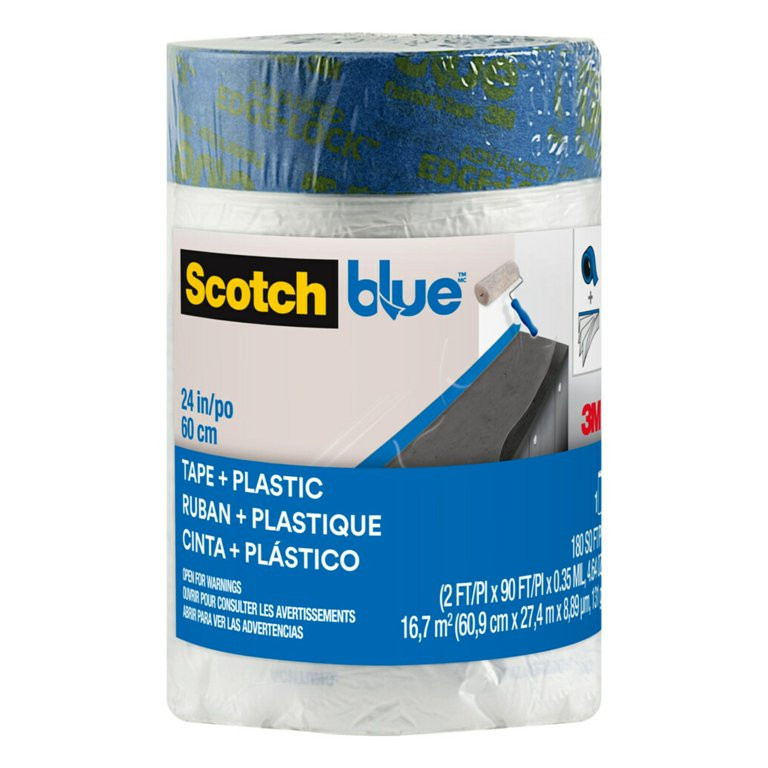ScotchBlue Multi Surface Plastic Tape and Plastic Film, Unfolds to 24" Wide - Walmart.com | Walmart (US)