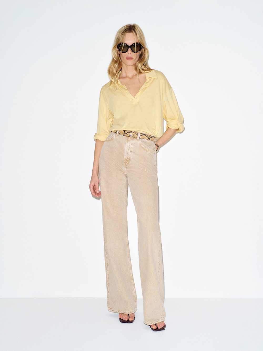 Mellen Polo Knit Top | Reformation (Global)