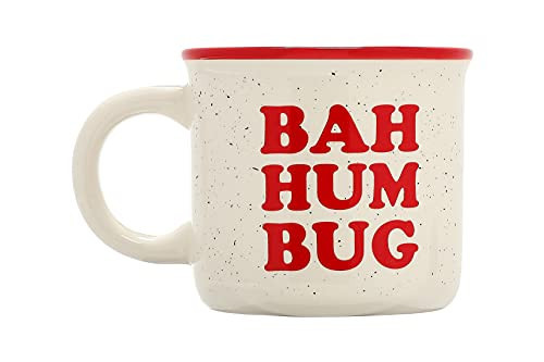 Pearhead Bah Hum Bug Christmas Camper Mug, Holiday Coffee Cup, Seasonal Home Decor, Stocking Stuffer Gift Ideas, Microwave And Dishwasher Safe, 15 oz | Amazon (US)