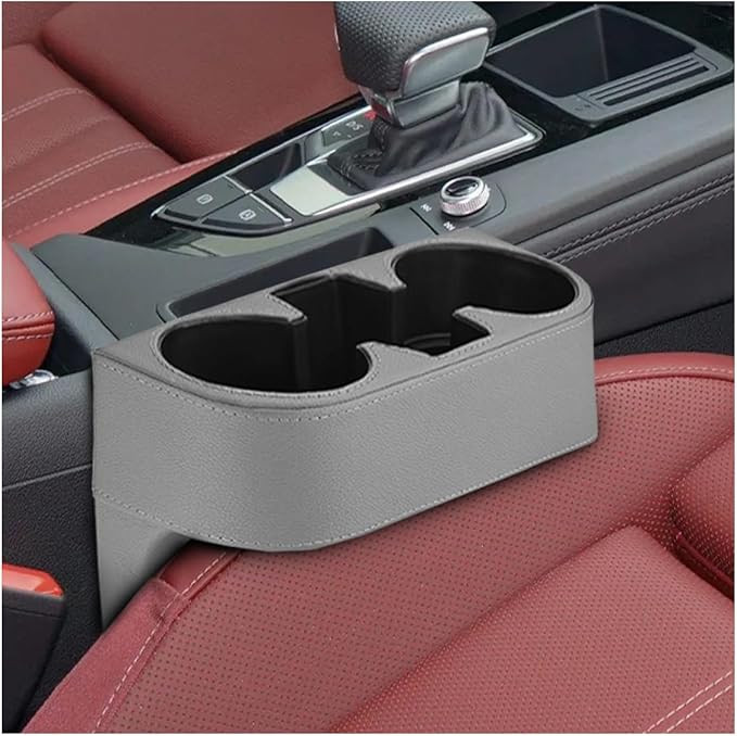 Car Cup Holder, PU Leather Auto Front Console Gap Filler Organizer, Multifunctional Cup Drink Hol... | Amazon (US)