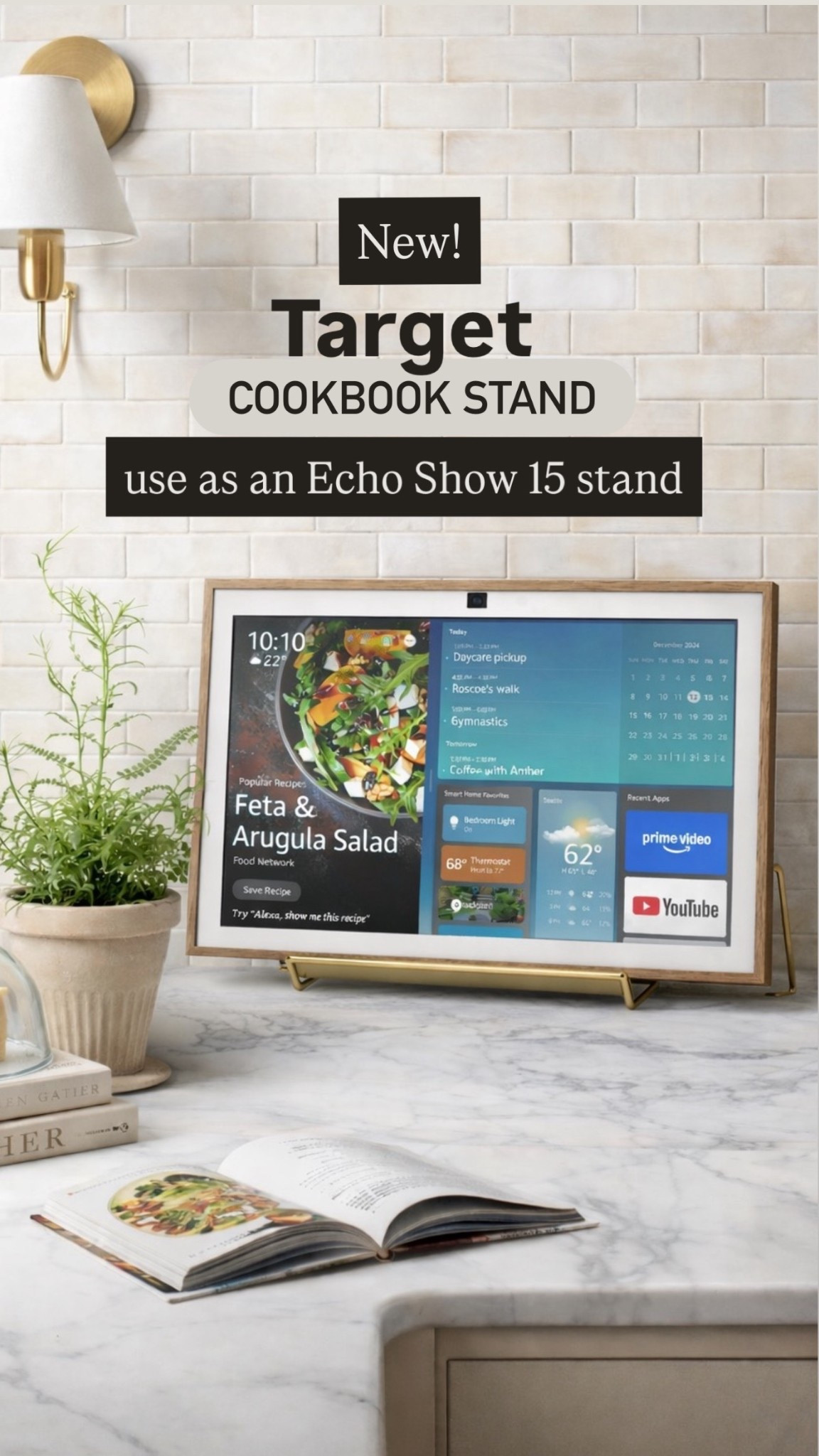 ✨ New Target Find! ✨
This gold cookbook stand from Target doubles perfectly as an Echo Show 15 stand 🤍 Such a chic way to style a smart display on your kitchen counter while keeping it functional. The warm brass finish pairs beautifully with neutral kitchens, marble countertops, and modern farmhouse decor.

✔️ stylish Echo Show 15 stand
✔️ functional kitchen counter decor
✔️ Target home new arrivals
✔️ smart home organization idea

Tap to shop this Target cookbook stand and recreate this elevated kitchen setup 👇
#LTKhome #LTKfinds #TargetFinds #KitchenDecor #EchoShow15 #SmartHomeDecor #CountertopStyling #NeutralKitchen #HomeOrganization


#LTKHome #LTKmomlife #LTKSaleAlert