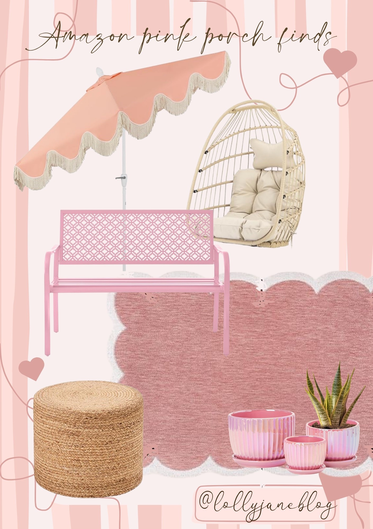 Amazon pink porch finds! 

Pink porch of your dreams! 🩷💕🫦💖🌸🩰

#LTKHome #LTKmomlife #LTKMothersDay