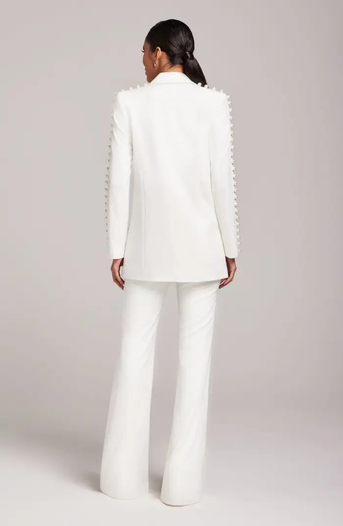 NADINE MERABI Pintuck Pleat Wide Leg Pants | Nordstrom | Nordstrom