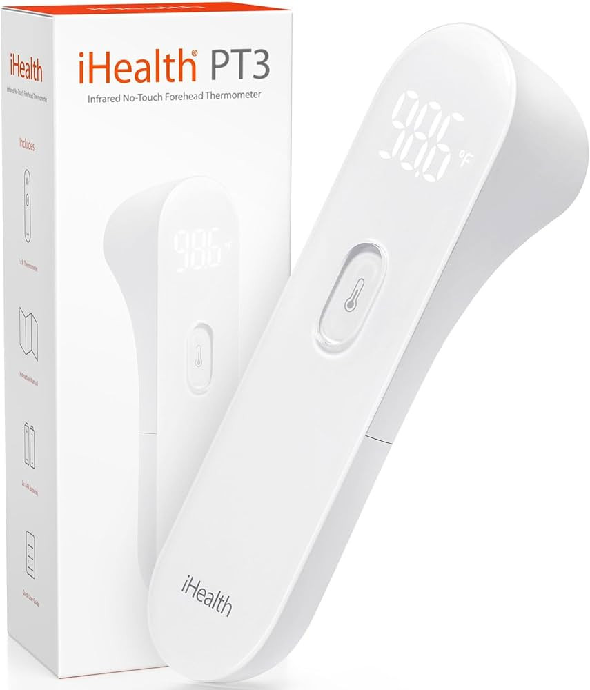 iHealth No-Touch Forehead Thermometer for Adults, Kids, Babies - FSA HSA Eligible, 3 Ultra-Sensit... | Amazon (US)