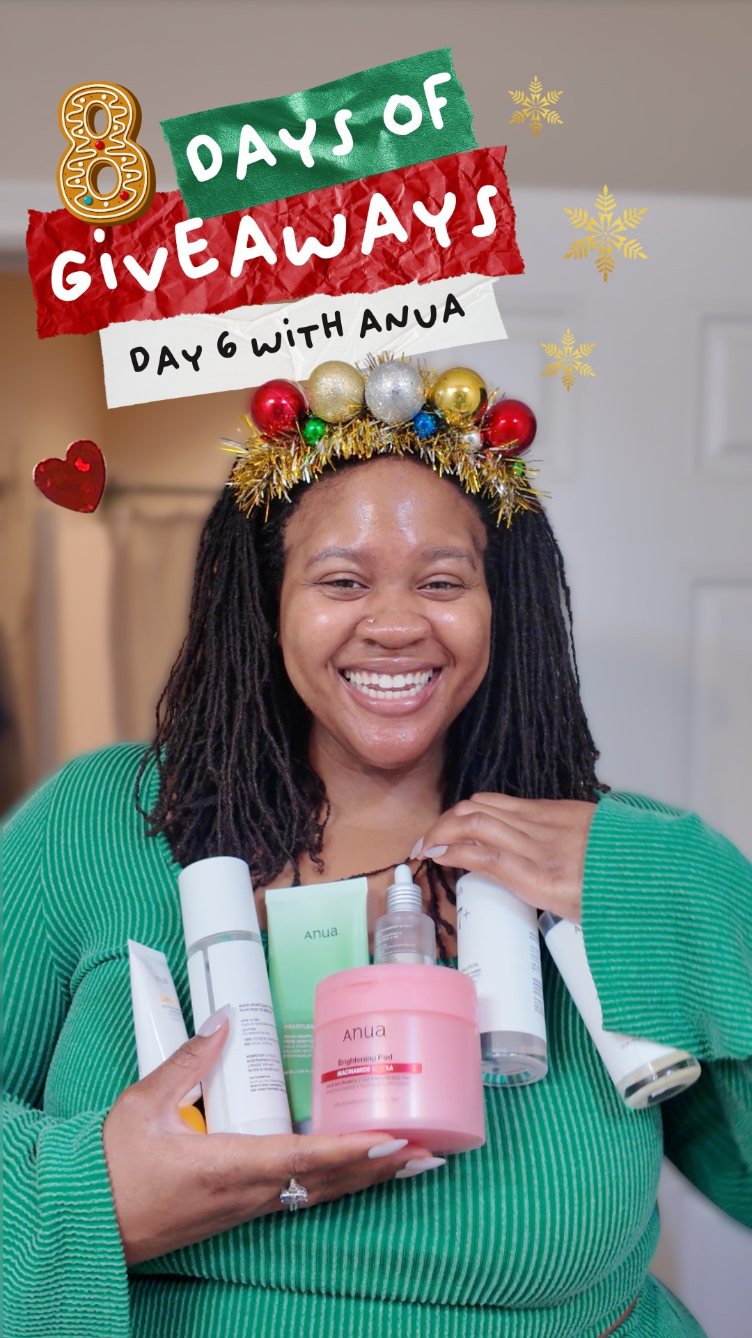🚨 IMPORTANT: To enter, visit can visit beacons.ai/elliemariyo This giveaway is taking place on my IG. Commenting the word to get the link 🔗 won't work on LTK 🚨

🛍️ All products and the headband are linked. The green set is an oldie from Fashion Nova called “Nobody Like Me” and is sold out. 

⏰ Giveaway ends today at 11:59pm EST so act fast!
📣 Winners will be posted on IG in my Stories, my Broadcast Channel and emailed directly.

This giveaway is not sponsored, endorsed, or administered by LTK.

Come back tomorrow for Day 7—you don’t want to miss it 🎁

#LTKselfcare #LTKHoliday #LTKBeauty