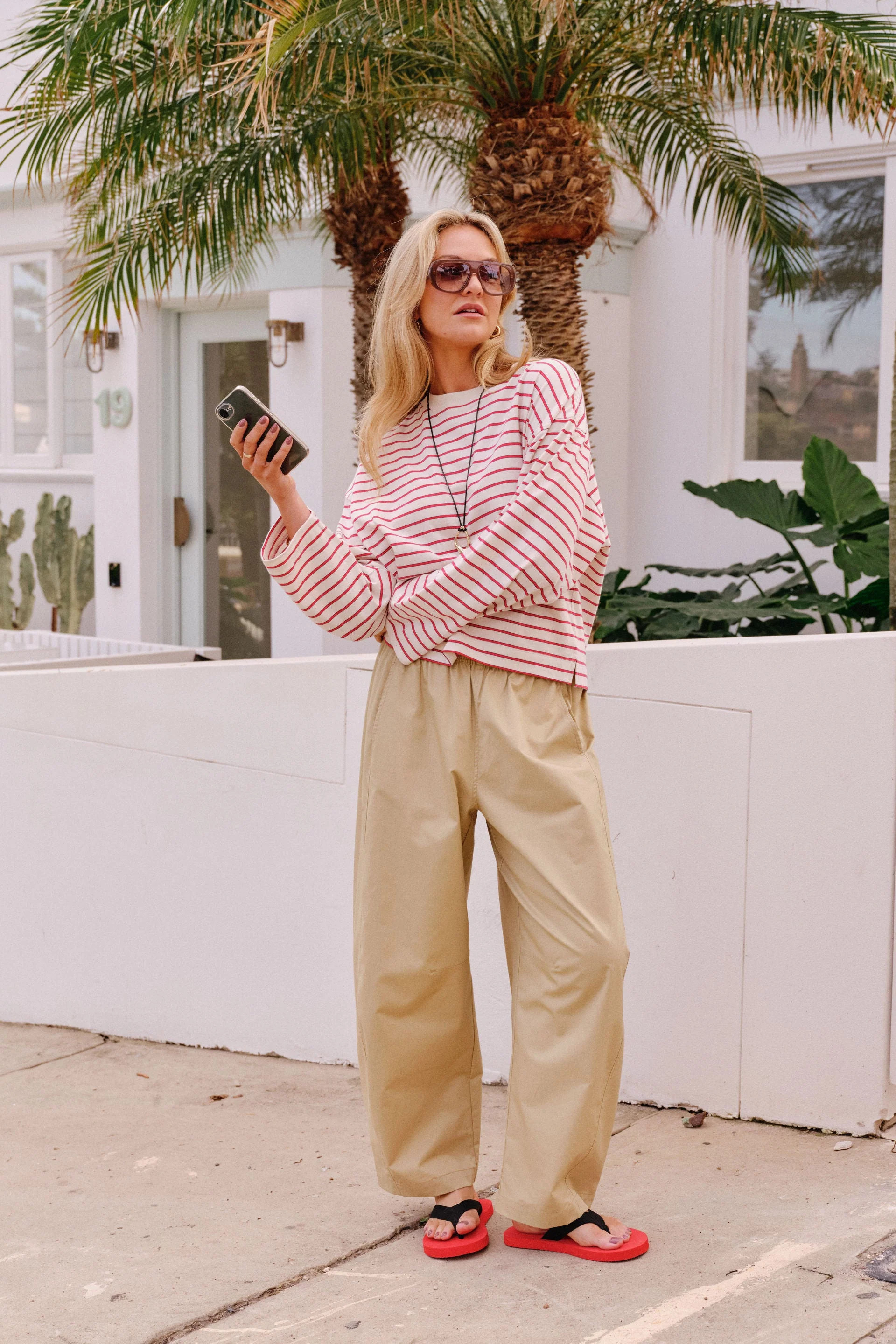 Bella Barrel Pant - Washed Olive | Ceres Life