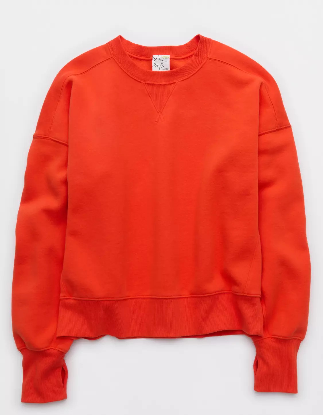 OFFLINE By Aerie Cloud Fleece Classic Crewneck Sweatshirt | Aerie