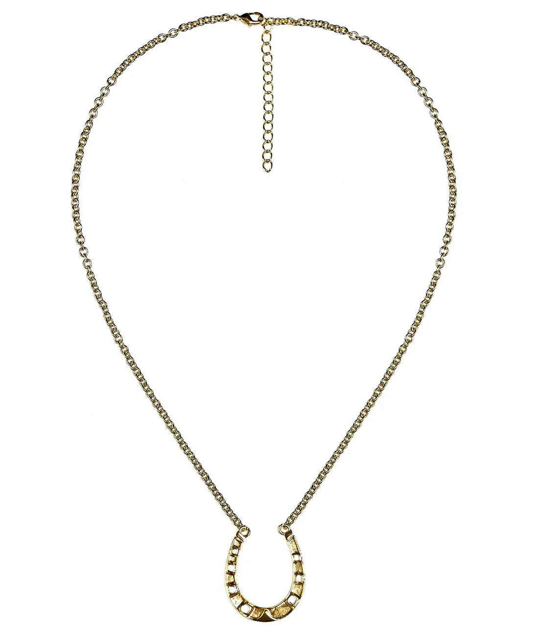 Gold Horseshoe Charm Necklace - 18k Gold Plated | Lisi Lerch Inc