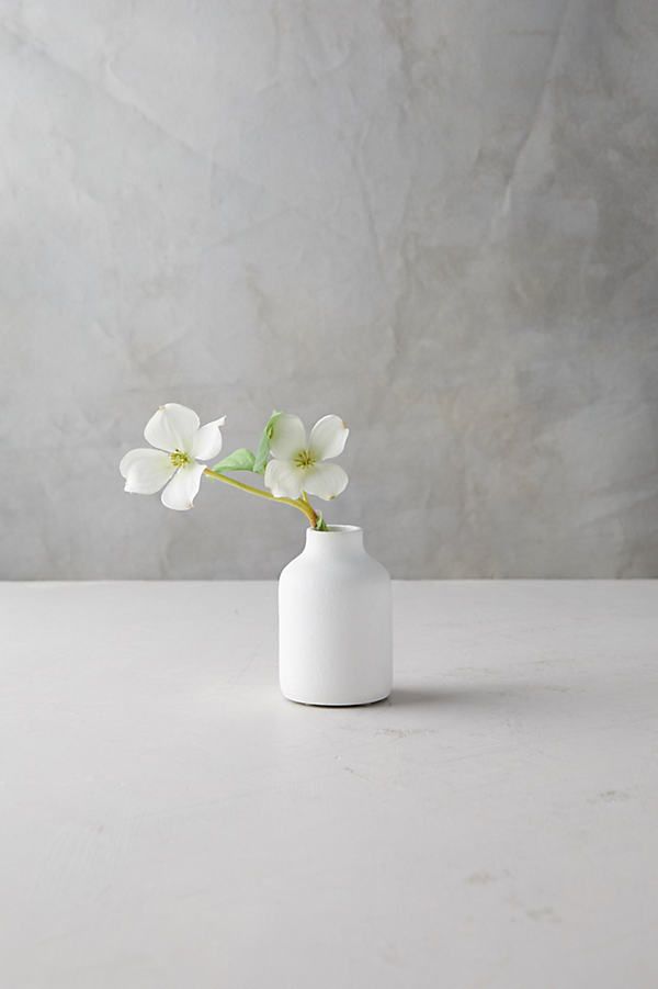 Matte Terracotta Bud Vase, Tall By Terrain in White Size M | Anthropologie (US)
