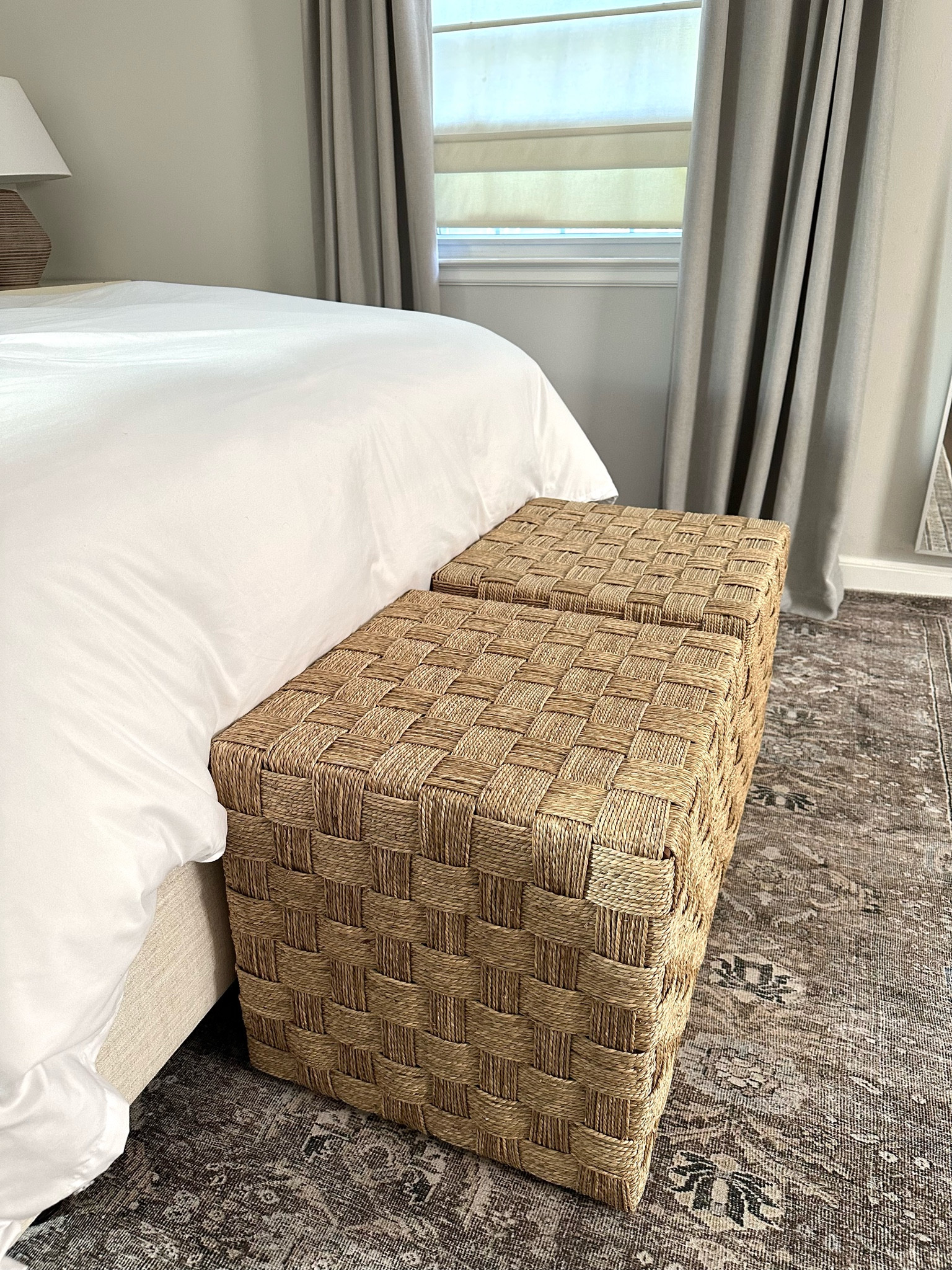 Bedroom Inspo // Bench for the end of the bed // Ottomans Studio McGee // Target // Bedroom Design // Bench 

#bench #target #studiomcgee #bedroom #bedroomdesign #bedroomdecor #homedecor #bedroominspiration #rattanbench #wovenbench 

#LTKhome #LTKstyletip #LTKfindsunder100