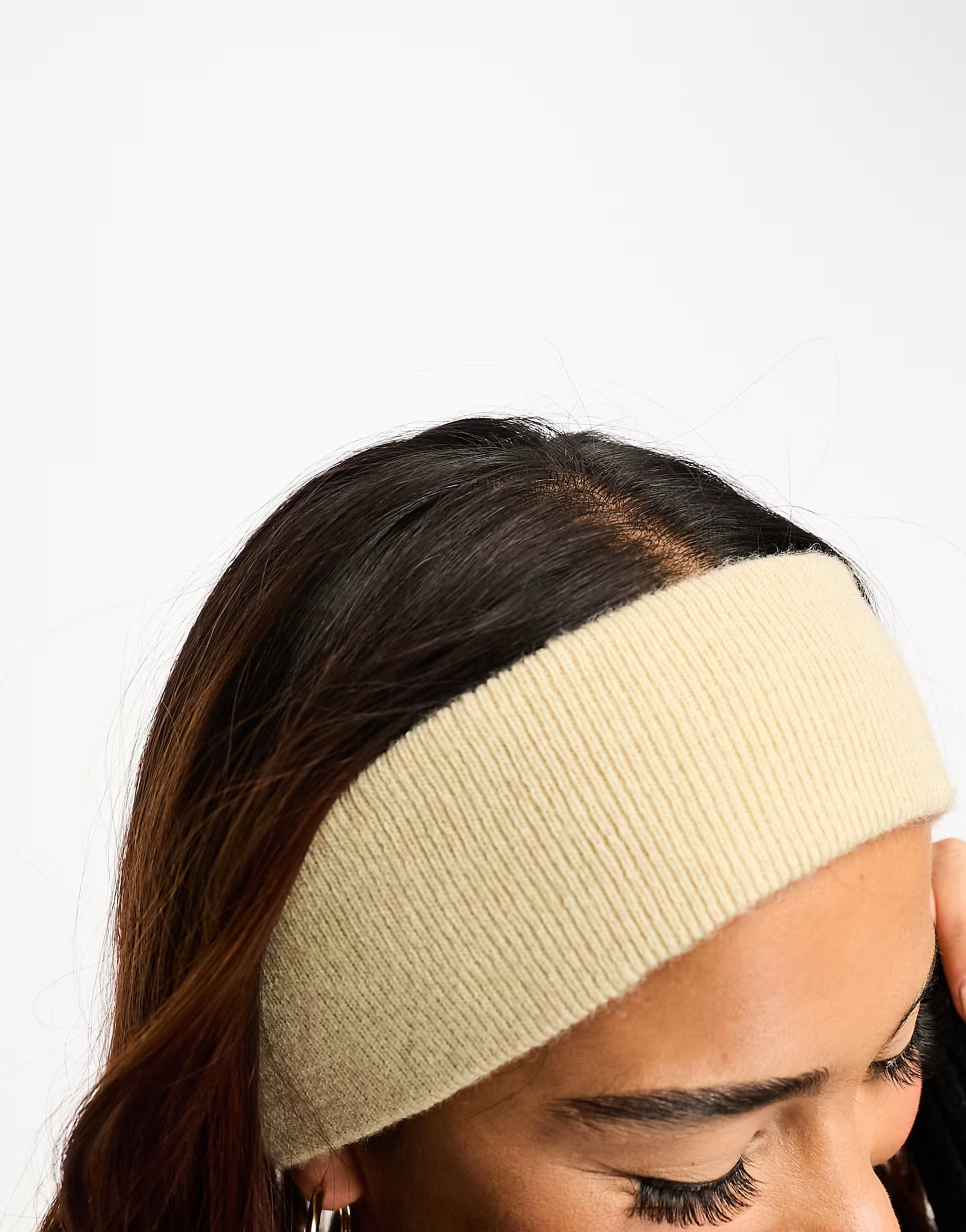 My Accessories London knitted headband in cream | ASOS (Global)