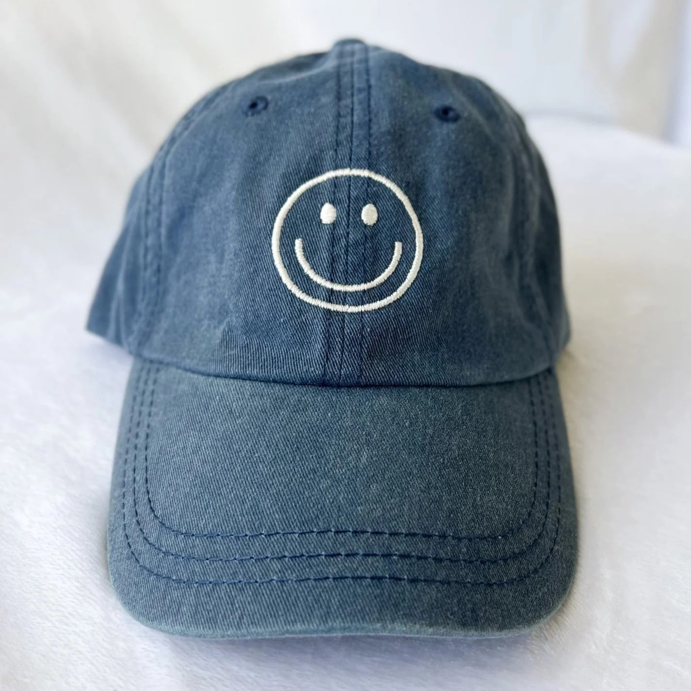 smiley face hat | denim | Reef rain aria