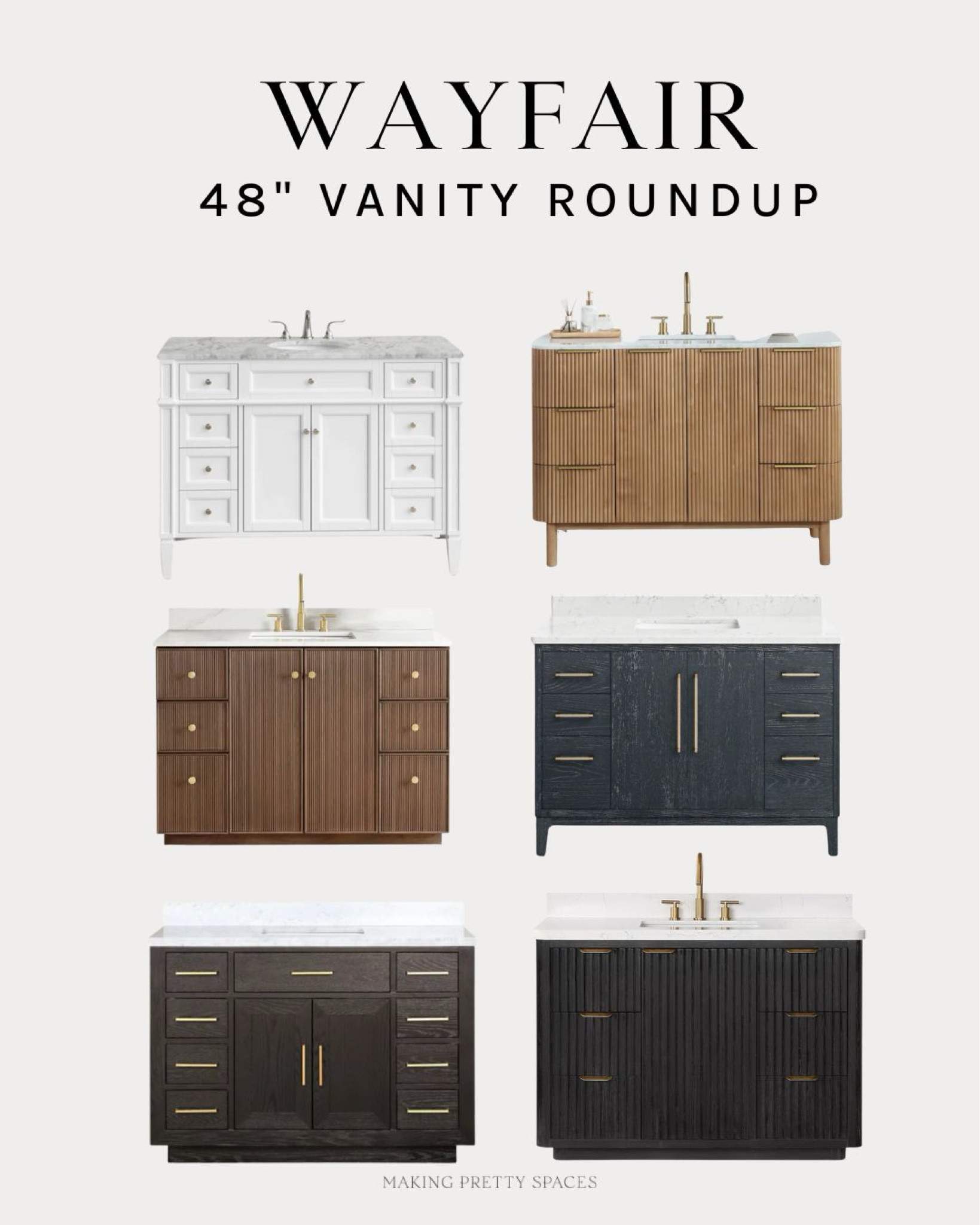 Shop this 48” vanity roundup from @wayfair! If you are in need of a new vanity check out Wayfair’s large selection! I ordered the first white one for my last house! 
#wayfair #ad #onlyatwatfair

#LTKSaleAlert #LTKStyleTip #LTKHome