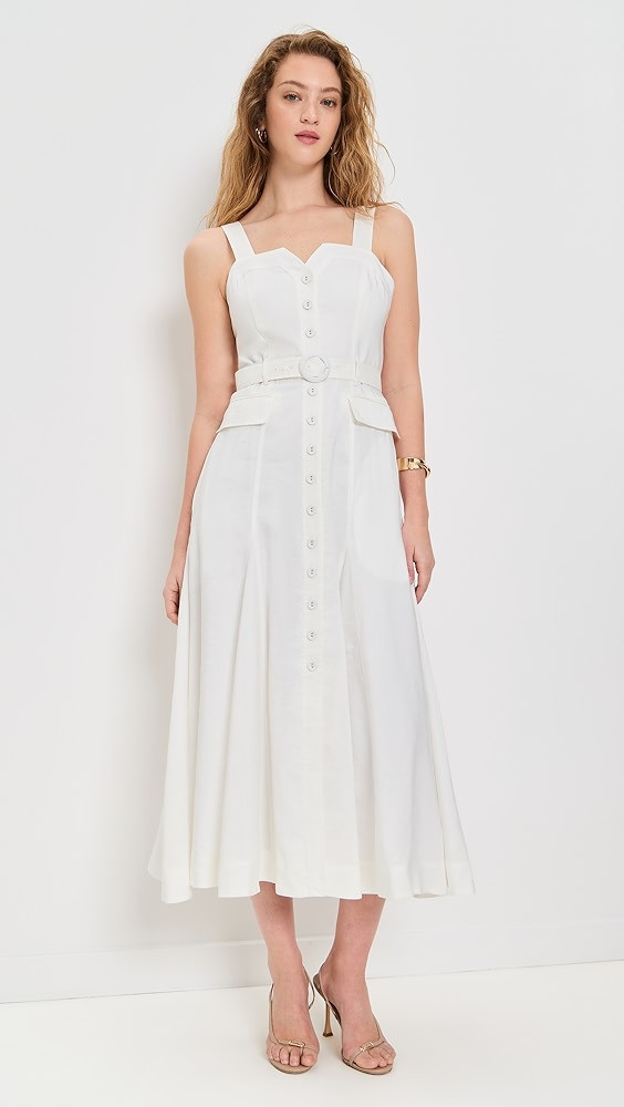 La Ligne Button Down Dress with Belt | Shopbop | Shopbop