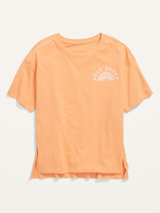 Short-Sleeve Graphic Tunic for Girls | Old Navy (US)