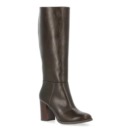 Time and Tru Women's Tall Heeled Boots | Walmart (US)