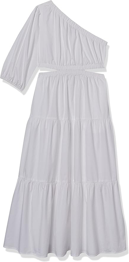 The Drop Women's April One-Shoulder Cut-Out Tiered Midi Dress | Amazon (US)