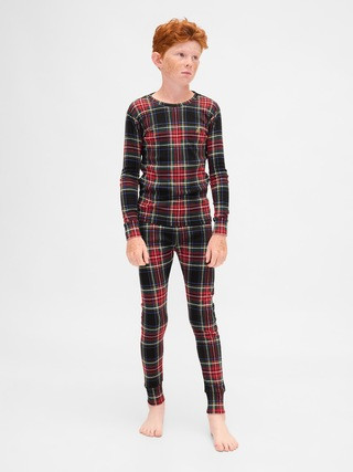 Kids & Baby Organic Brushed Cotton Holiday PJ Set | Gap (US)