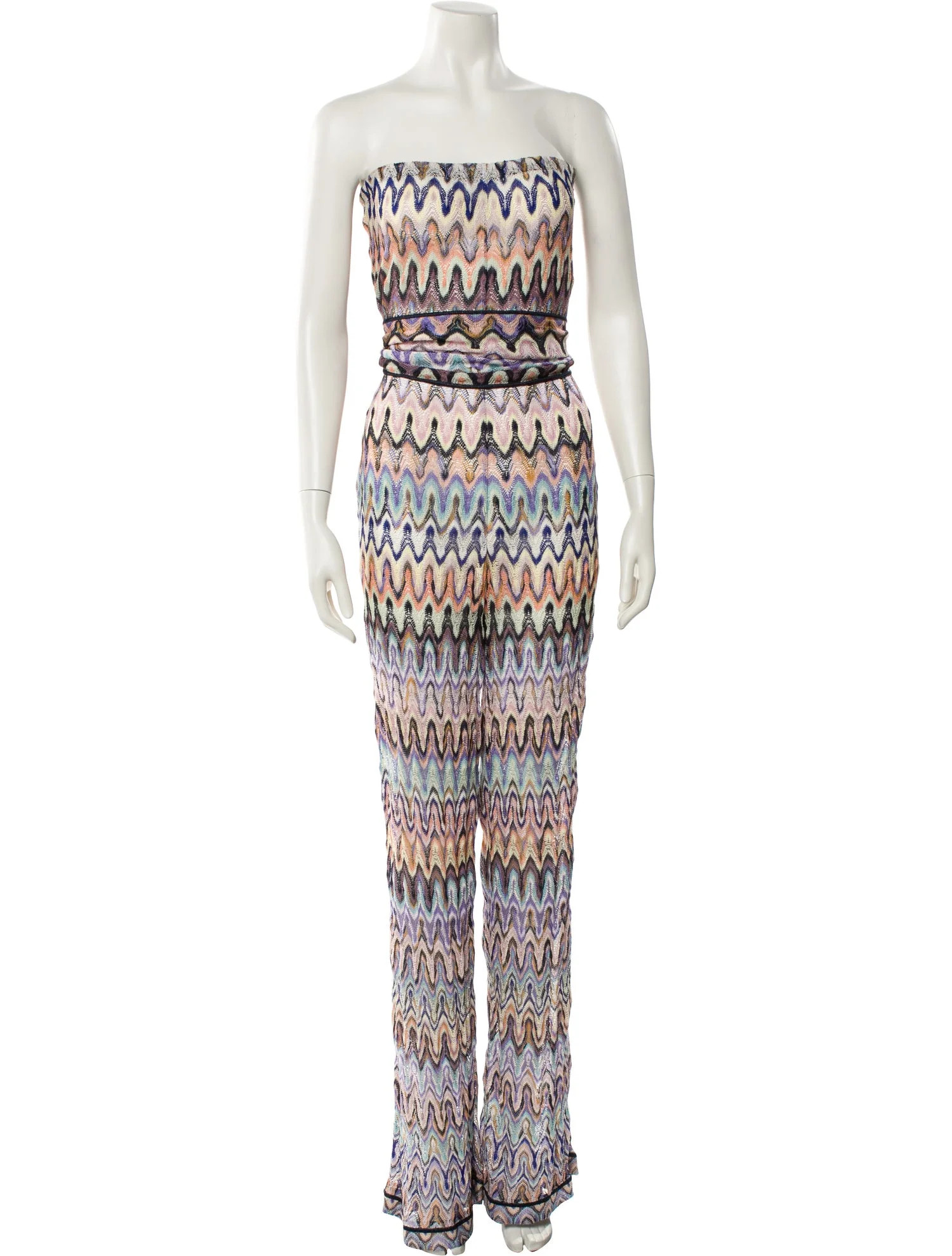 Printed Strapless Jumpsuit | The RealReal