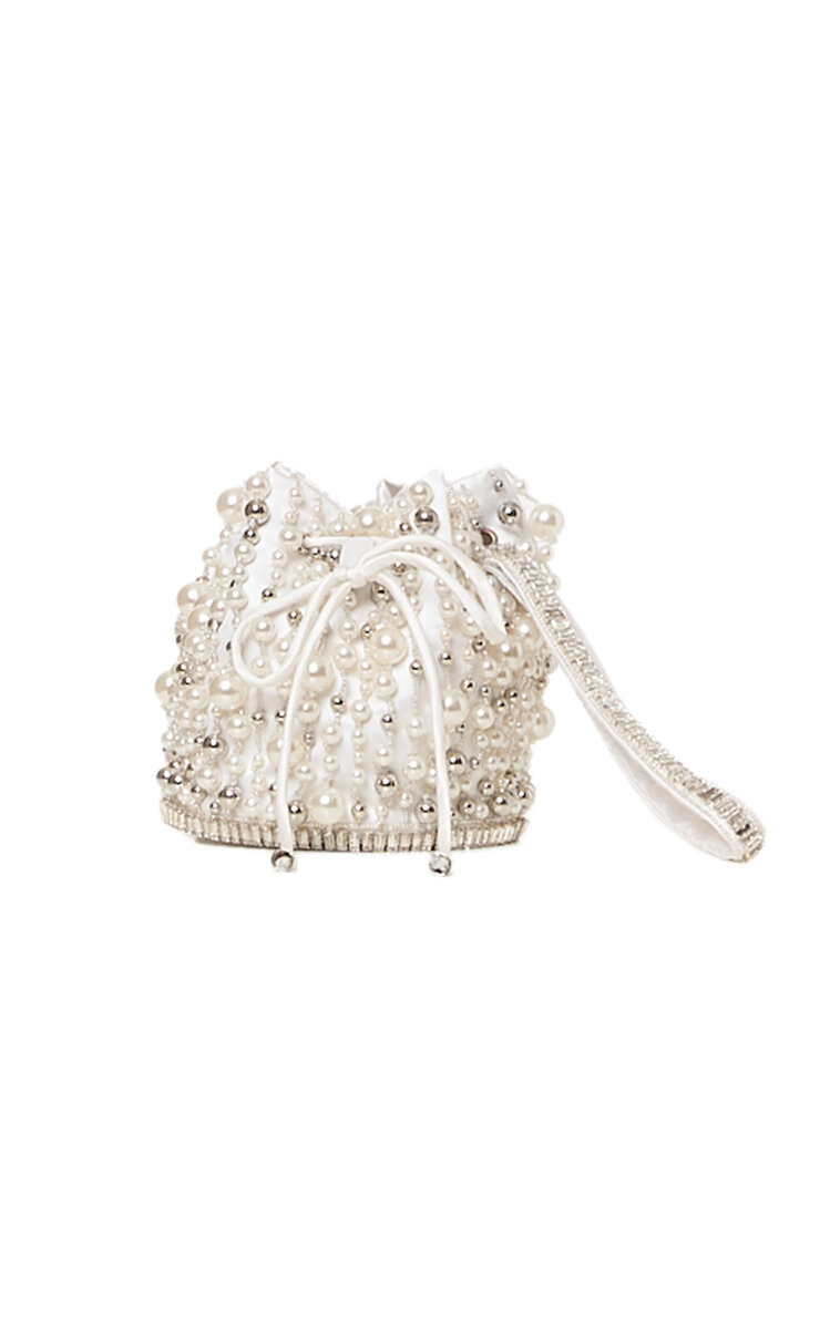 Geometric Embroidered Bucket Bag | Moda Operandi (Global)