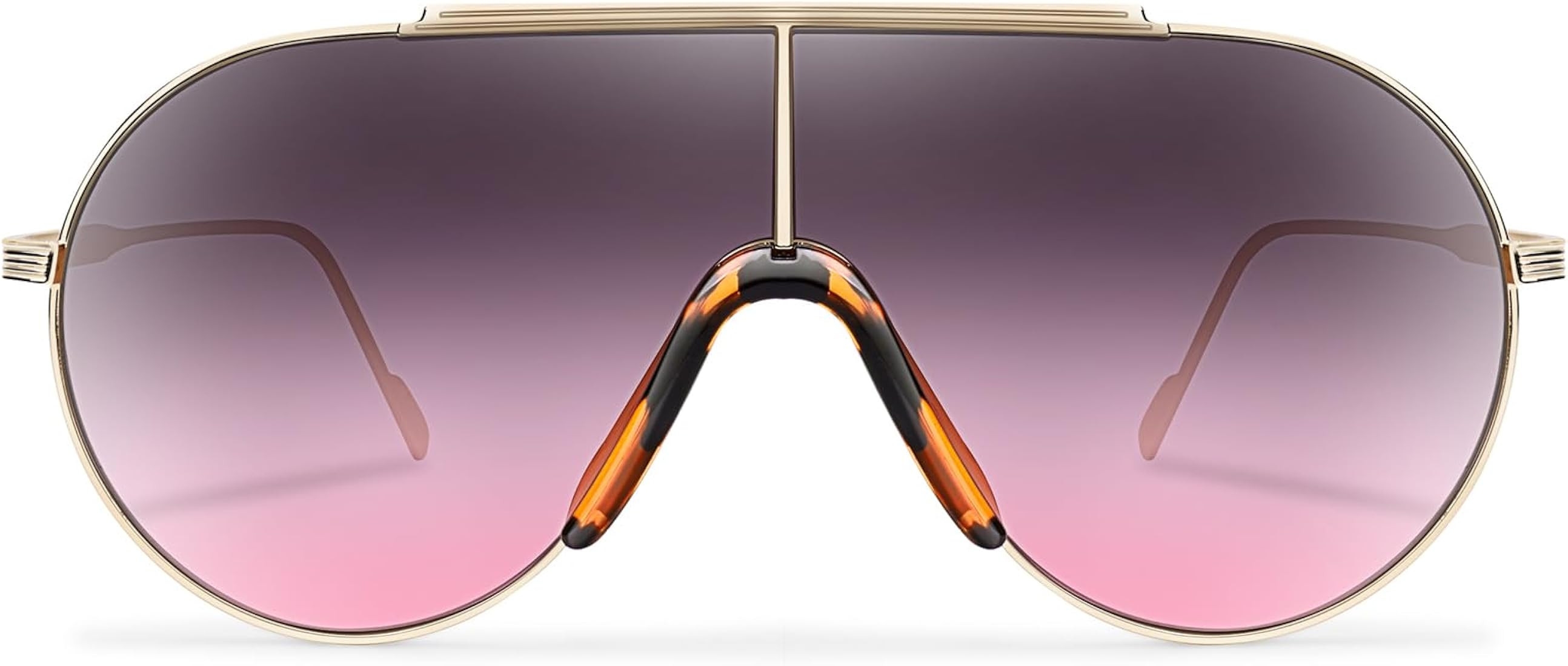 BOTPOV Retro Oversized Round Sunglasses for Women Men Vintage Large Metal Shades Classic Fashion ... | Amazon (US)
