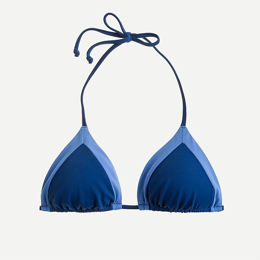 Colorblock string bikini top | J. Crew US