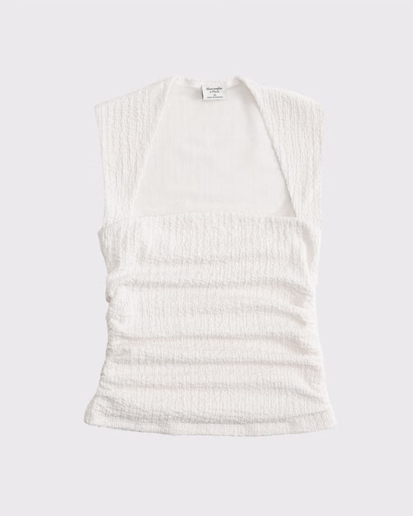 The A&F Ava Bubble Knit Top | Abercrombie & Fitch (US)