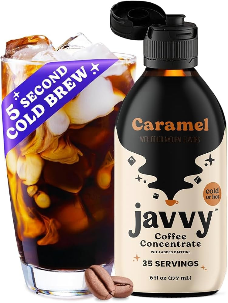Javvy Coffee Concentrate - Cold Brew Coffee, Perfect for Instant Iced Coffee, Cold Brewed Coffee ... | Amazon (US)