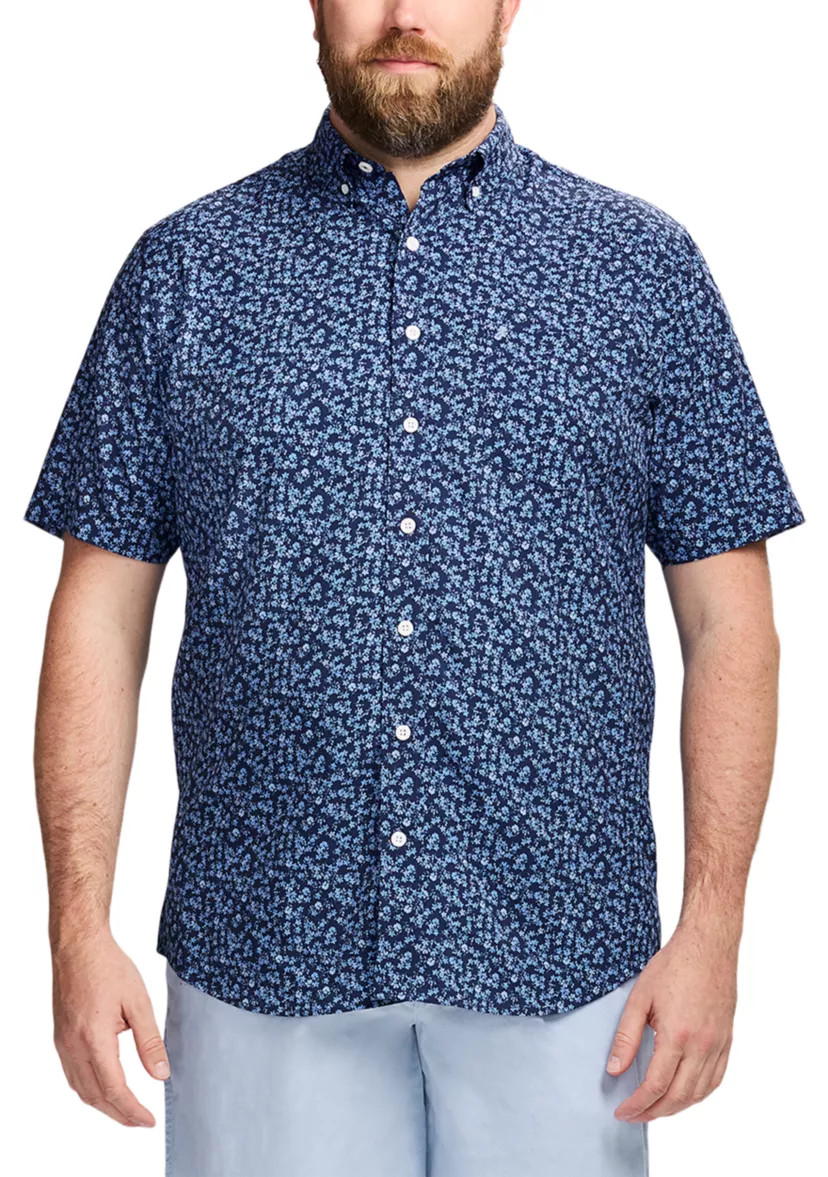 Big & Tall Short Sleeve Breeze Floral Printed Woven Shirt | Belk