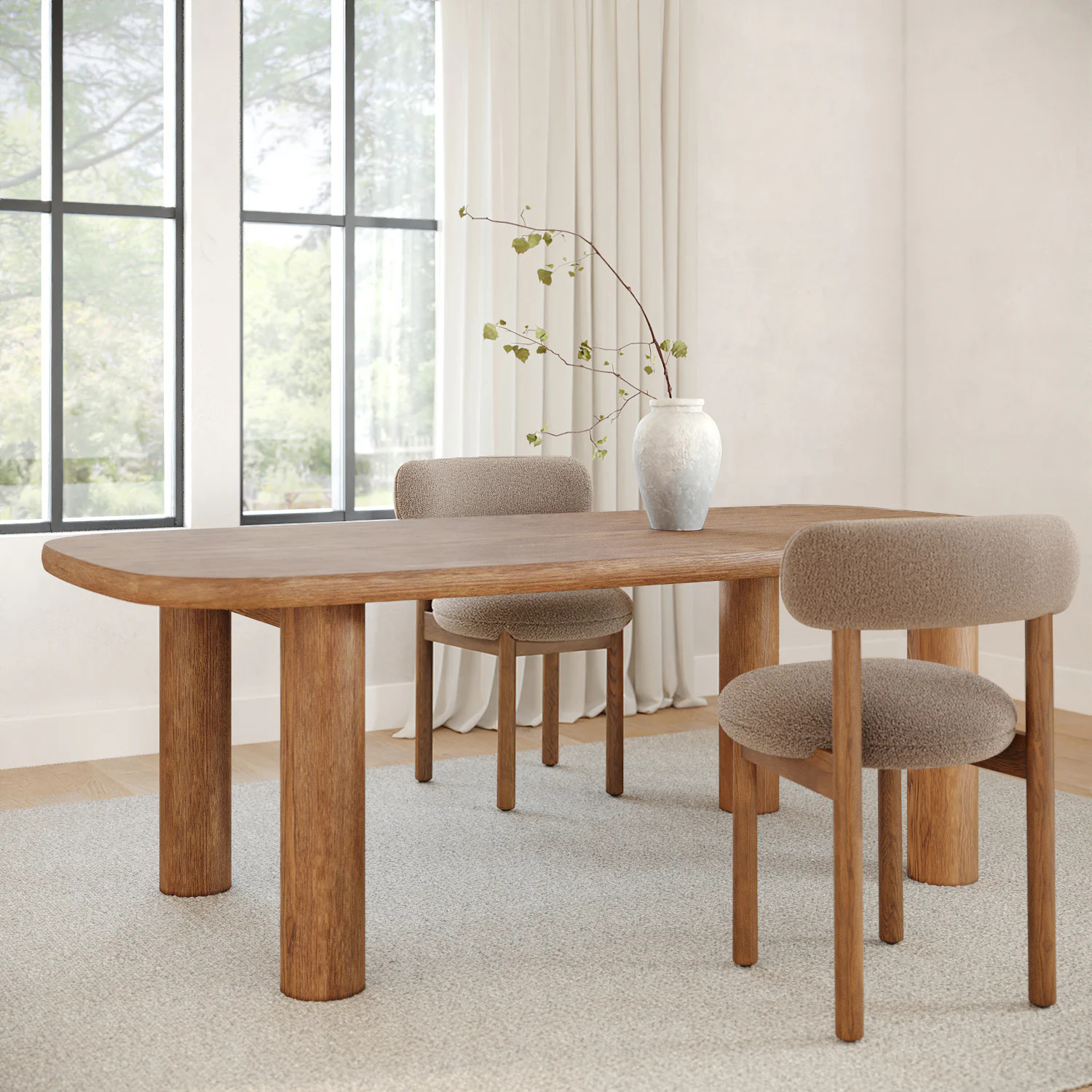 Adel 82.5" Dining Table - Smoked Oak | Article