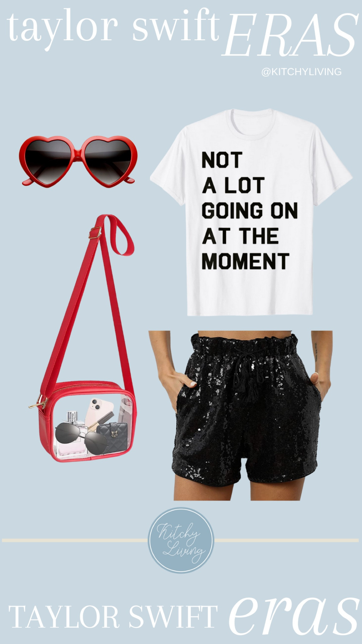 Taylor Swift Eras Tour Outfit Inspired by RED ❤️❤️❤️ #taylorswift #taylorswifteras #erastour #erastouroutfit #taylorswiftred #clearbag #stadiumtour 

#LTKunder50 #LTKunder100 #LTKFestival