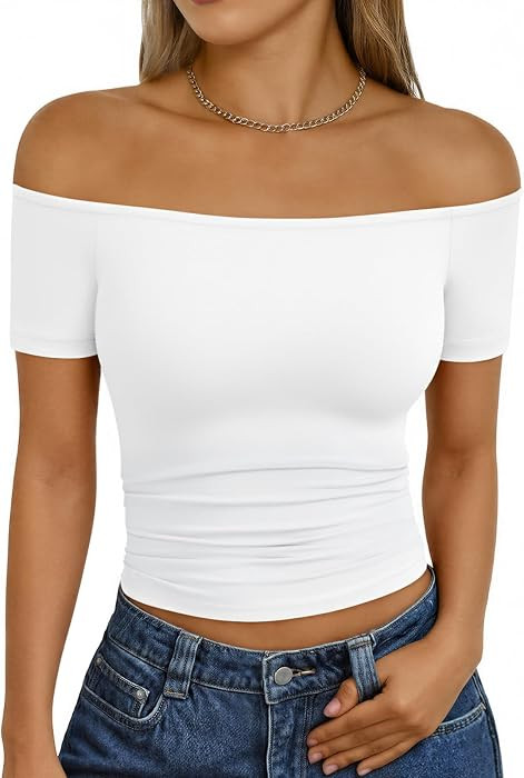 Trendy Queen Summer Off The Shoulder Tops for Women Going Out | Amazon (US)