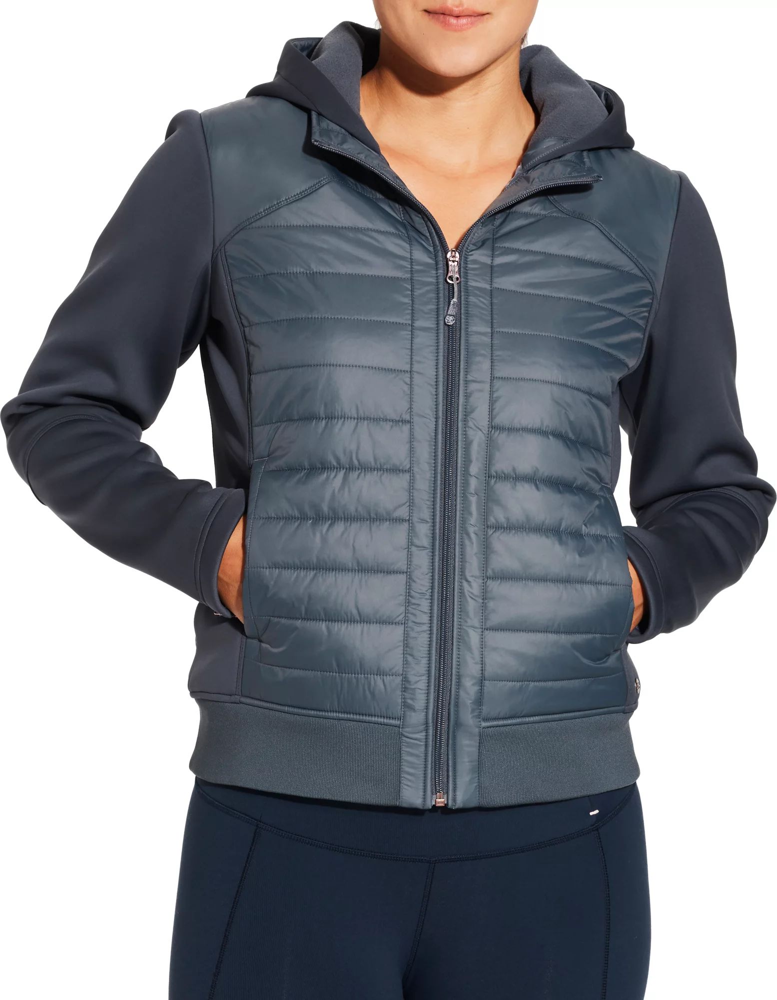 Calia by Carrie Underwood Moto Hybrid Jacket, Women's, Size: XS, Grey | Dick's Sporting Goods