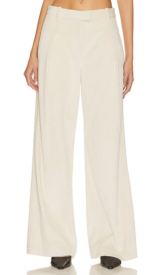 Bennett Cord Pant in Ivory | Revolve Clothing (Global)