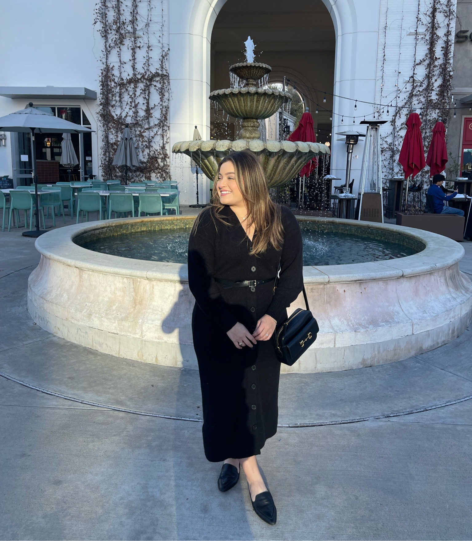 Loving this classic cardigan midi dress for a casual date night out to eat tacos!🌮 It has a soft blend of fabrics and buttons that go all the way down the front. Pair her with your favorite mules or loafers for that classic look!

#LTKSeasonal #LTKunder100 #LTKcurves