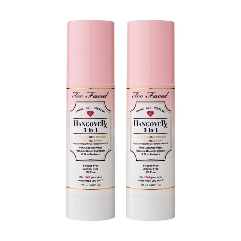 Too Faced Hangover 3-in-1 Replenishing Primer and Setting Spray Duo | HSN