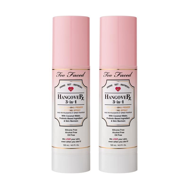 Too Faced Hangover 3-in-1 Replenishing Primer and Setting Spray Duo | HSN