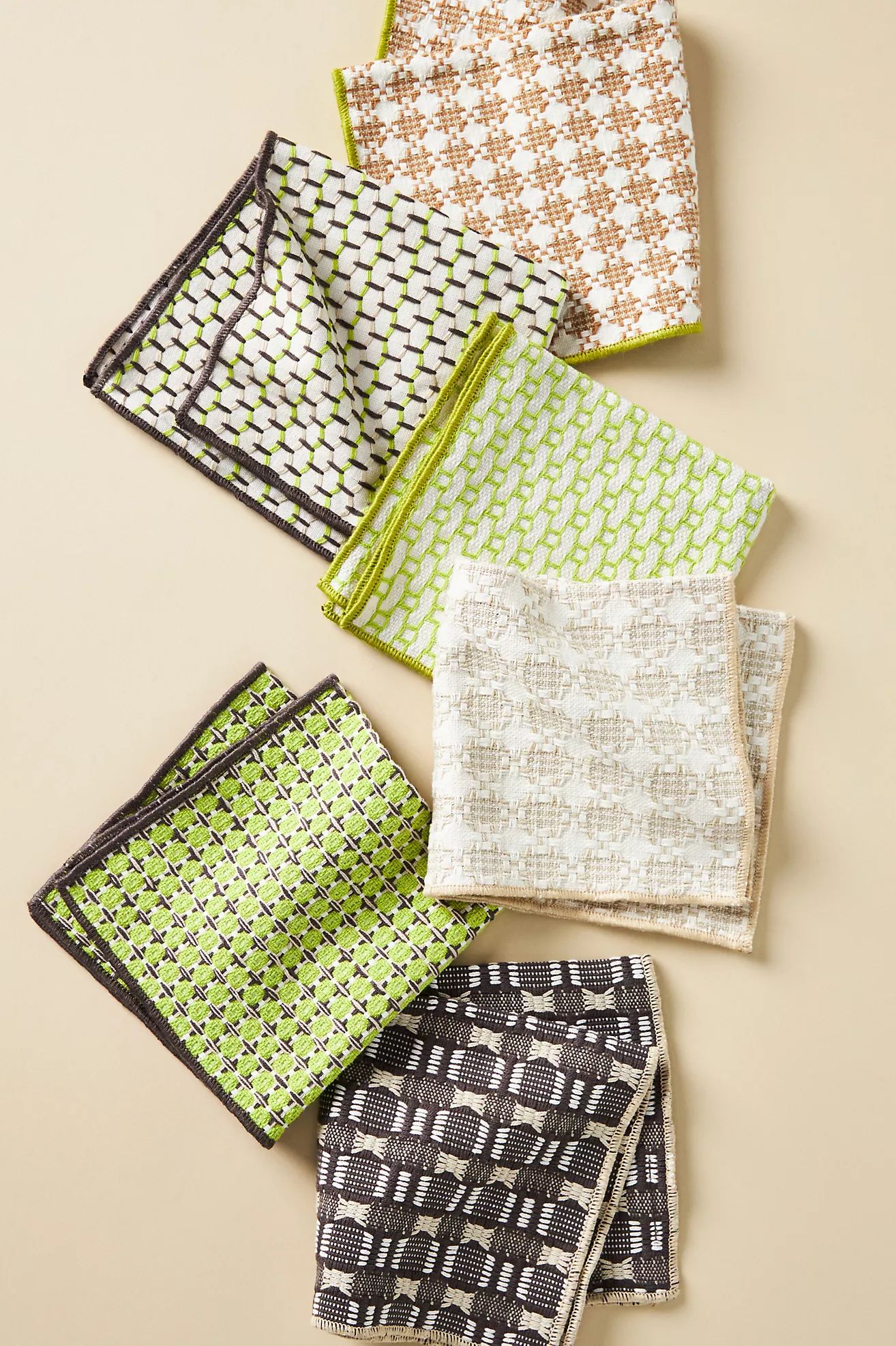 Woven Geo Dishcloths, Set of 6 | Anthropologie (US)